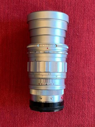 Leitz Leica Summicron M 90mm F2 Vers.  1 Rare V1 Chrome,  Cond.  Sn1680505