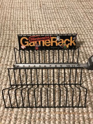 2 Official Licensed Nintendo Display 1989 Game Rack Very Rare