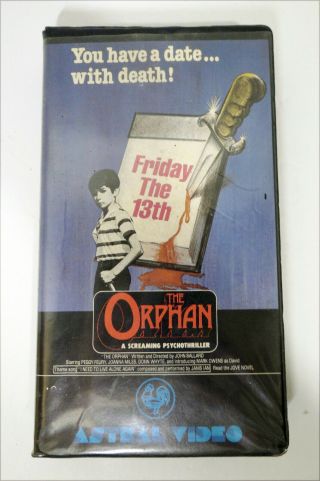 Friday The 13th: The Orphan Uber Rare 1979 Astral Video Canadian Vhs Clamshell