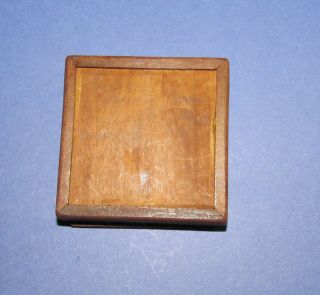 Antique Tangram Puzzle Box Carved Wood 2
