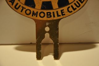Very Rare Vintage 1940s License Plate Topper AAA Automobile Club Akron OH OSAA 3