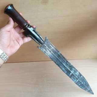 19 Old Rare Antique African Cameroon Gabon Fang Poignard Arm Sword Knife Dagger