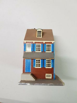 Rare Two Storey Townhouse With Attic Joinable Blue Shutters Ho/oo Scale
