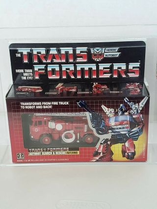 Transformers G1 Vintage Afa 85 Inferno Misb 85/90/85