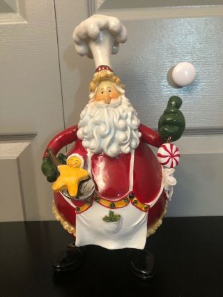Vintage Chef Hat Santa Claus Porcelain Rare