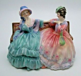Very Rare Royal Doulton The Gossips Hn 1426 Figurine Dated 1937 - Perfect