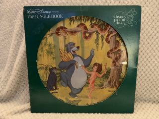 Extremely Rare 1981 Walt Disney " The Jungle Book " Picture Disc Sound Track