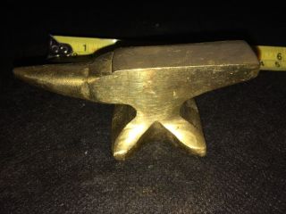 Antique / Vintage Solid Brass Anvil