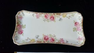 Antique Royal Doulton ‘english Rose’ D 6071 Sandwich Or Cake Plate