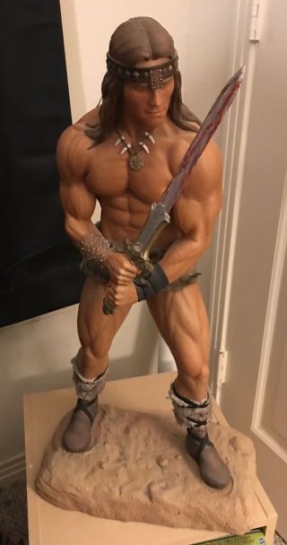 Conan The Barbarian 1/3 Statue By Edinho Maga Destroyer Limited Schwarzenegger