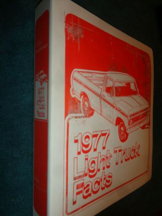 1977 Ford Truck / Pickup / Van Dealer Showroom Sales Facts Album Rare