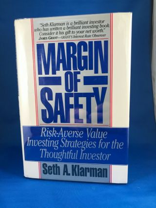 Margin Of Safety: Seth A.  Klarman Risk Averse Value Investing Strategies (rare)