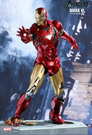 Hot Toys Mms378 Iron Man 6/vi Marvel The Avengers Die - Cast 1/6 Scale