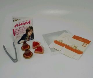 Rare Retired Megahouse Miniature My Cake Shop 12 Strawberries Cake Japan A42