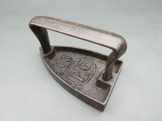 Vintage Small French Cast Iron Flat Sad Iron - Pg No.  3