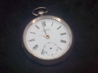 Vintage Silver Pocket Watch A.  W.  W.  Co Waltham Mass,  358,  116.  5g