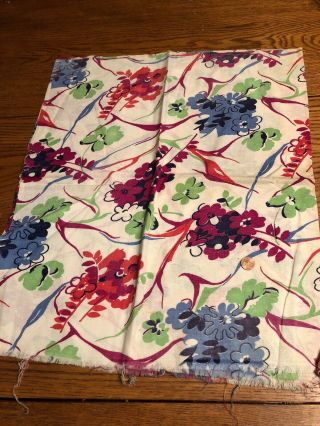 Vintage Feedsack 210 Fabric Floral Patterned Material Rare L@@k