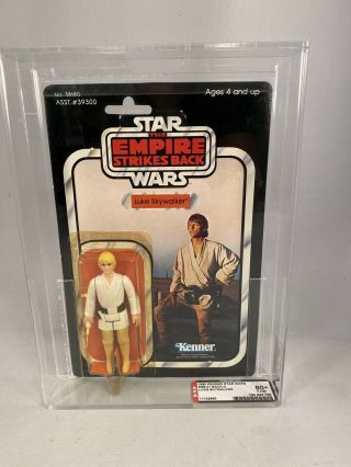 Star Wars Vintage Kenner Luke Skywalker Farmboy Esb 41 Back Afa 80,  (80/85/85)