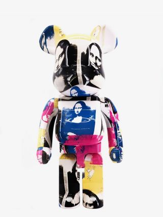 Medicom 28  Bearbrick Andy Warhol Colored Mona Lisa 1000 Designercon 2019