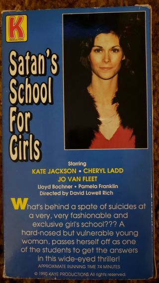 Satan ' s School For Girls RARE VHS suicide horror Kaye Productions Kate Jackson 2