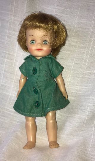 Effanbee " Fluffy " Girl Scout Vintage 1965 Doll - Dark Blond 8 "