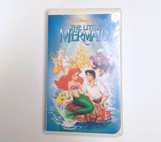 Disney The Little Mermaid 1989 Vhs Rare Banned Cover Art Black Diamond Classics