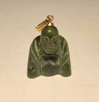 Vintage Green Jade Buddha Pendant - Prepaid Freight