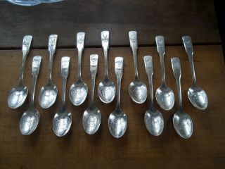 13 International Silver Plate Bi Centennial 1776 - 1996 Spoons - States Usa