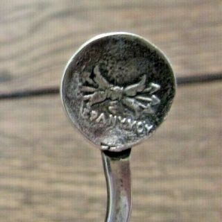 Antique Gorham Sterling Silver Medallion Pattern Sugar Tongs Wavy Handle 3