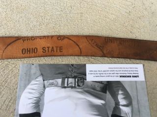 Rare Authentic 1930s Ohio State Football Player Game,  Worn Uniform Belt Cert