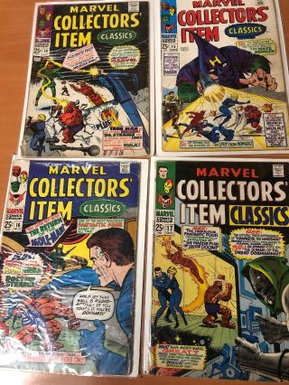 Marvel Collectors Item Classics 14 15 16 17 Marvel Comics Silver Age Rare