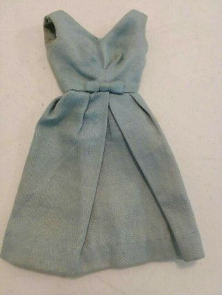 Vintage Barbie: Fashion Pak Blue Campus Belle Dress With Bow 1962