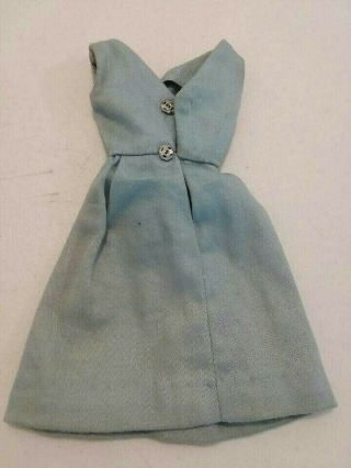Vintage Barbie: FASHION PAK BLUE CAMPUS BELLE DRESS WITH BOW 1962 2