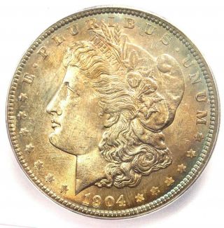 1904 - P Morgan Silver Dollar $1 Coin - Icg Ms65 - Rare Gem 1904 - $1,  880 Value