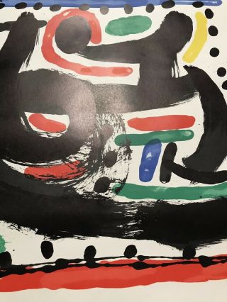Rare Art Poster Joan Miro lithograph Atelier Mourlot 1967 York Abstract Art 2