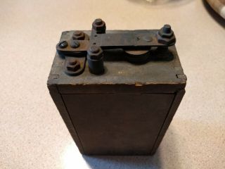 Antique Ford Model A Or T Wood Battery Box Ignition Coil
