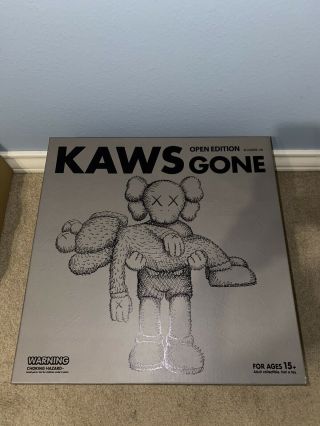Kaws Gone Vinyl Figure Blue/brown In - Hand Ready To Ship