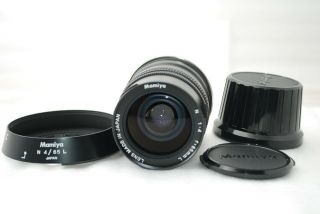 " Rare Near " Mamiya N 65mm F/4 L Lens With Hood For Mamiya 7 7ii 3262