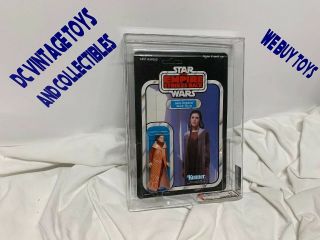 Kenner Star Wars Afa 85 Esb Princess Leia Bespin Gown 41 Back D - Vintage Moc