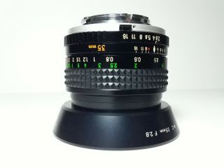 MINOLTA MC W.  ROKKOR - X 35mm f2.  8 Lens - vintage rare 3