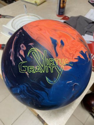 Storm Virtual Gravity 15lb Bowling Ball Rare Fully Plugged