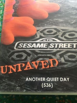 Sesame Street Unpaved - Another Quiet Day DVD VERY RARE EPISODE 536 TV Show PBS 2