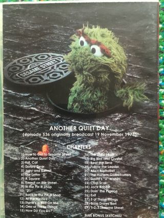 Sesame Street Unpaved - Another Quiet Day DVD VERY RARE EPISODE 536 TV Show PBS 3