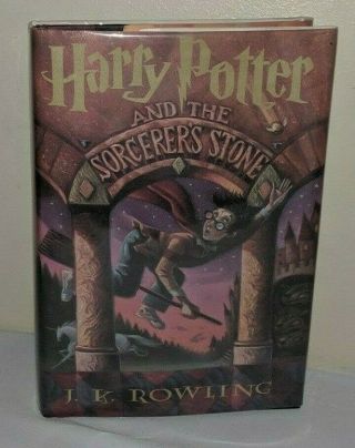 Harry Potter And The Sorcerers Stone.  W/dj Book 1st Edition First Printing.  Rare