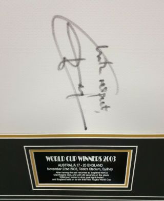 RARE JONNY WILKINSON Signed SHIRT Autographed Jersey Display 2