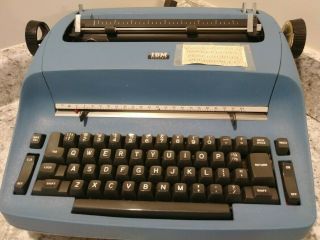 VINTAGE 1976 IBM SELECTRIC Electric Typewriter Model 72 Rare Blue/ READ 2