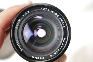 Rare 24mm F/2.  8 Ar Mount Prime Lens For Konica Autoreflex Cameras By Vivitar