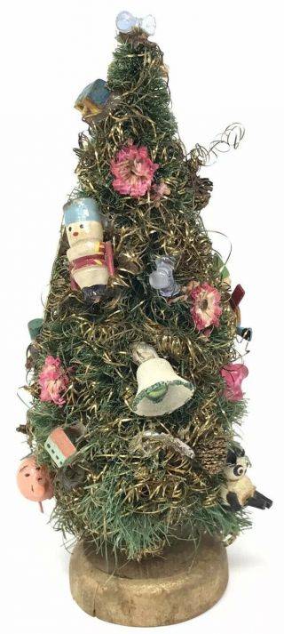 6” Antique Style German Bottle Brush Christmas Tree For Doll’s House
