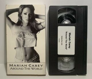 Mariah Carey Around The World Vhs Tape 1999 Rare 90 