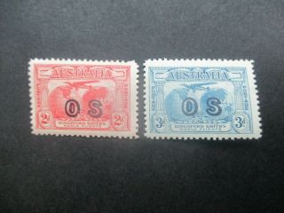 Pre Decimal Stamps: Airmail Overprint Os Mnh Rare - (f25)